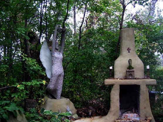 Fireplace and Angel