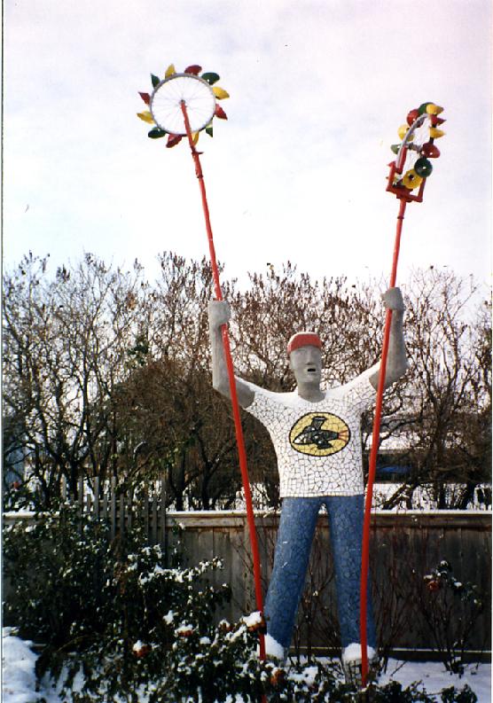 Man with Mobiles