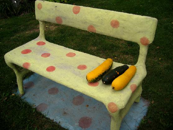 polka dot bench